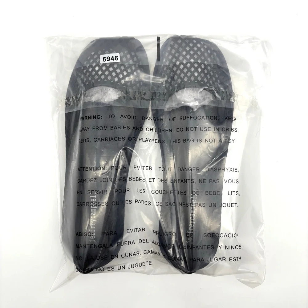 NEW Jeffrey Campbell SUNI Black Square Toe Slip On Jelly Ballet Flats US8 EU38